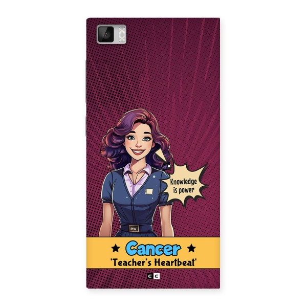 Cancer Heartbeat Back Case for Mi3