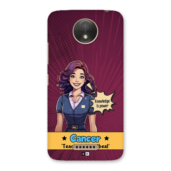 Cancer Heartbeat Back Case for Moto C Plus