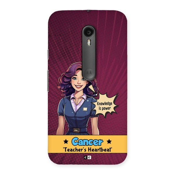 Cancer Heartbeat Back Case for Moto G Turbo