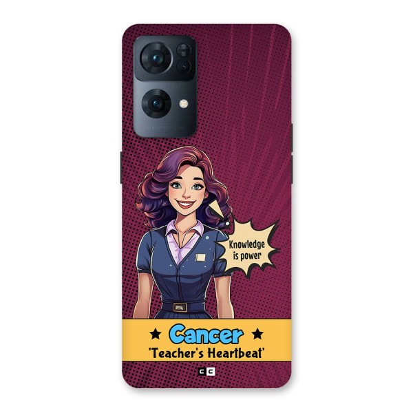 Cancer Heartbeat Back Case for Oppo Reno7 Pro 5G