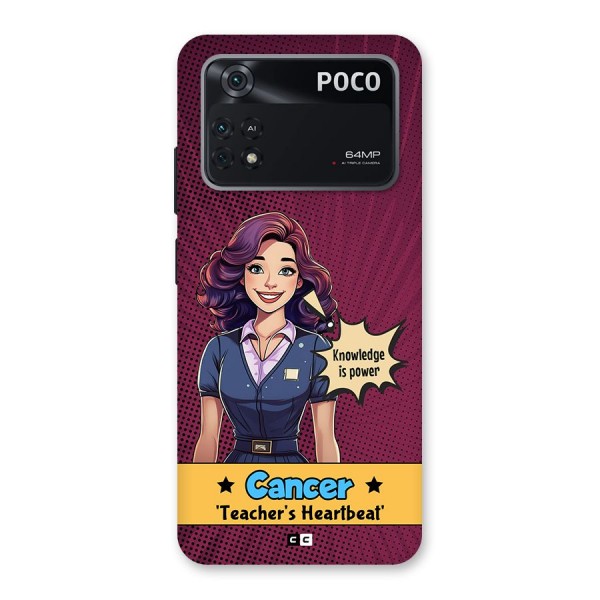 Cancer Heartbeat Back Case for Poco M4 Pro 4G