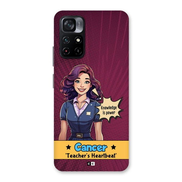 Cancer Heartbeat Back Case for Poco M4 Pro 5G