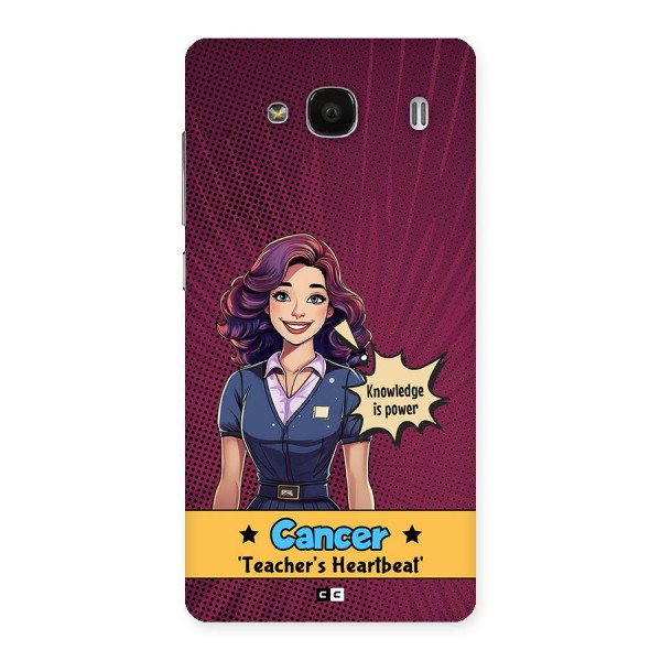 Cancer Heartbeat Back Case for Redmi 2s