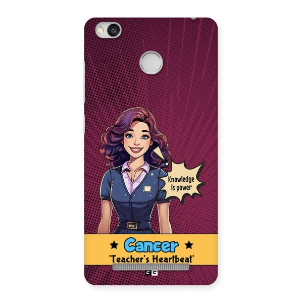 Cancer Heartbeat Back Case for Redmi 3S Prime