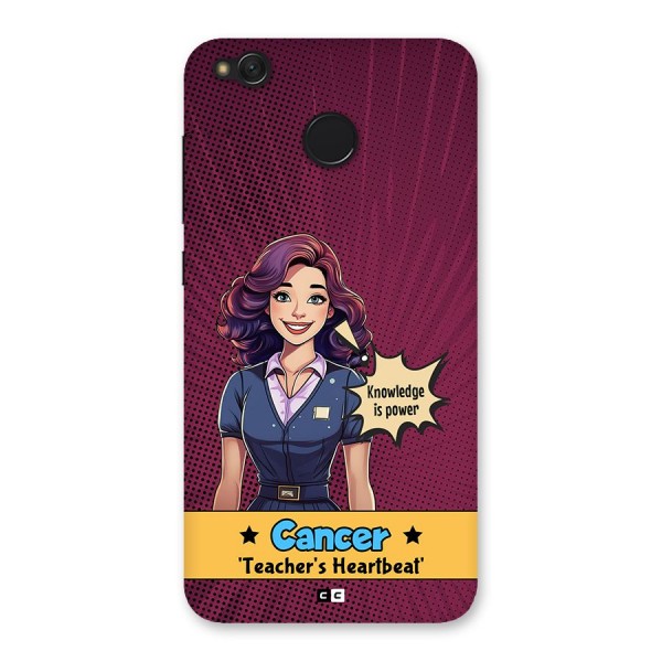 Cancer Heartbeat Back Case for Redmi 4