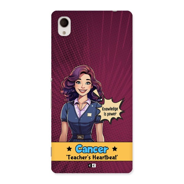 Cancer Heartbeat Back Case for Xperia M4