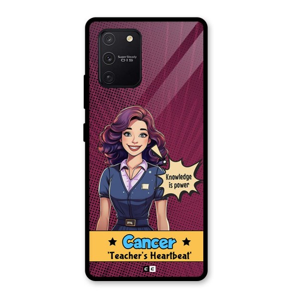 Cancer Heartbeat Glass Back Case for Galaxy S10 Lite