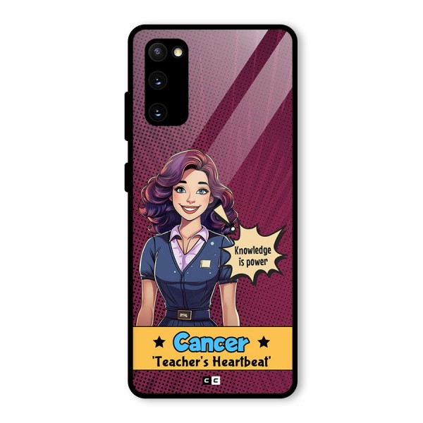 Cancer Heartbeat Glass Back Case for Galaxy S20 FE 5G