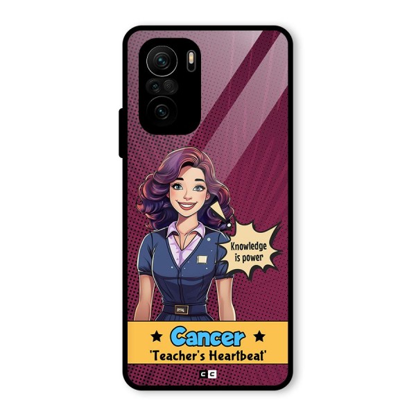 Cancer Heartbeat Glass Back Case for Mi 11x