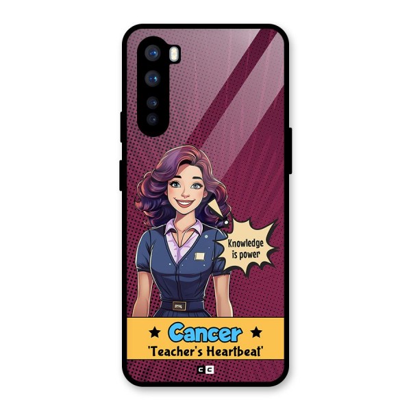 Cancer Heartbeat Glass Back Case for OnePlus Nord