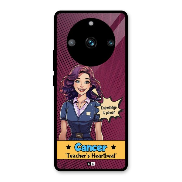 Cancer Heartbeat Glass Back Case for Realme 11 Pro