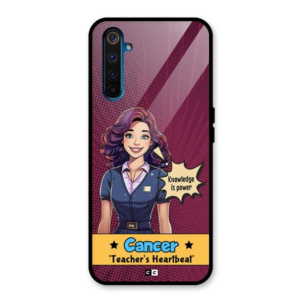 Cancer Heartbeat Glass Back Case for Realme 6 Pro