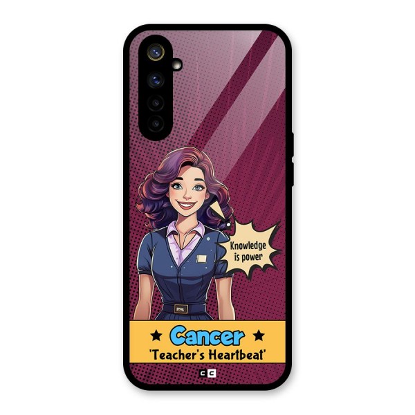 Cancer Heartbeat Glass Back Case for Realme 6i