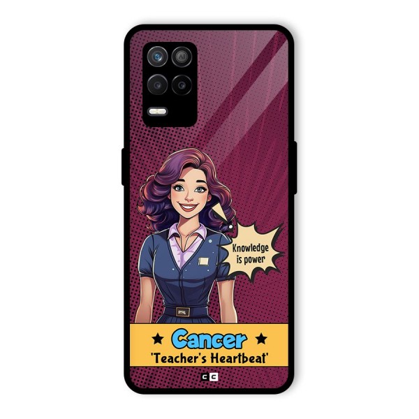 Cancer Heartbeat Glass Back Case for Realme 8s 5G