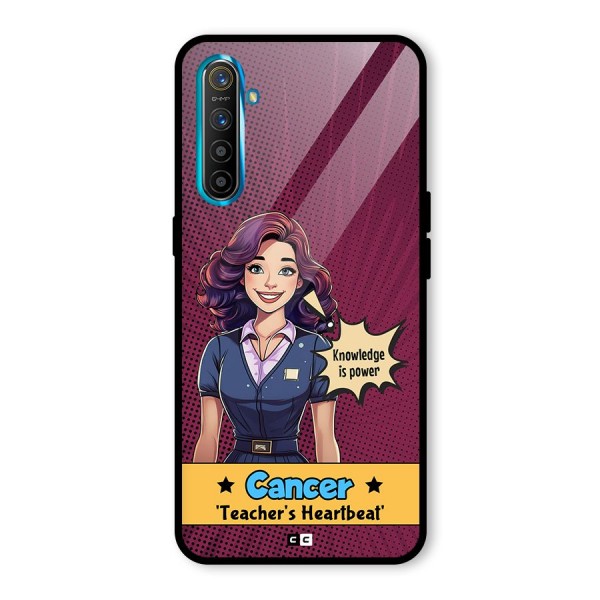 Cancer Heartbeat Glass Back Case for Realme X2