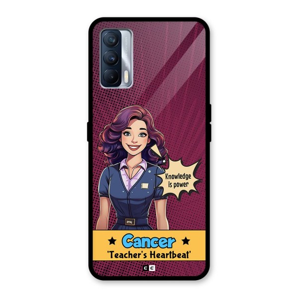 Cancer Heartbeat Glass Back Case for Realme X7