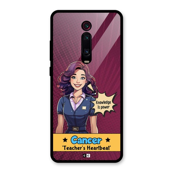 Cancer Heartbeat Glass Back Case for Redmi K20 Pro