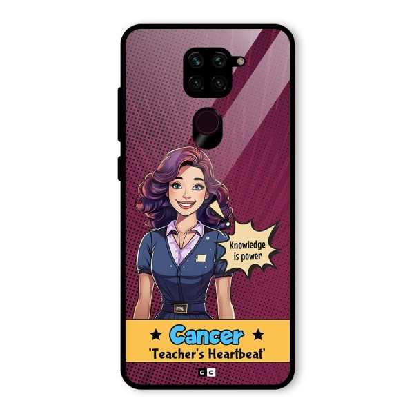 Cancer Heartbeat Glass Back Case for Redmi Note 9