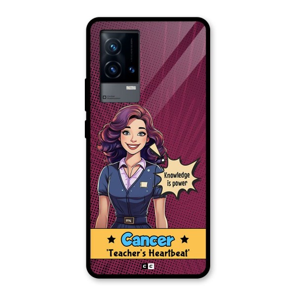 Cancer Heartbeat Glass Back Case for iQOO 9 5G