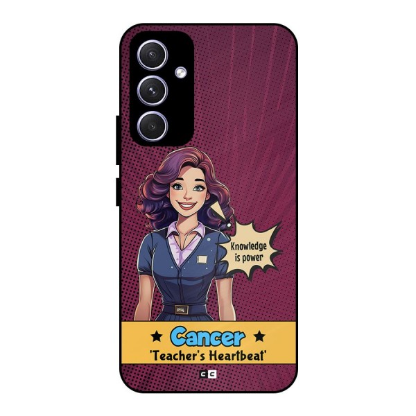 Cancer Heartbeat Metal Back Case for Galaxy A54