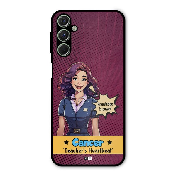 Cancer Heartbeat Metal Back Case for Galaxy F34