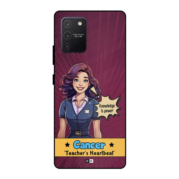 Cancer Heartbeat Metal Back Case for Galaxy S10 Lite