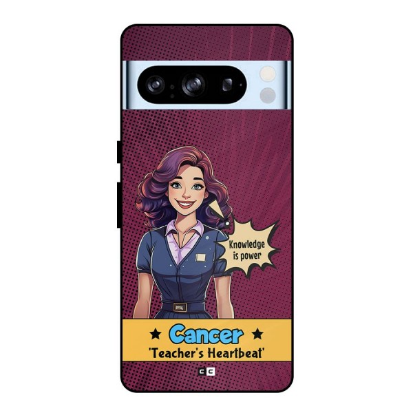 Cancer Heartbeat Metal Back Case for Google Pixel 8 Pro