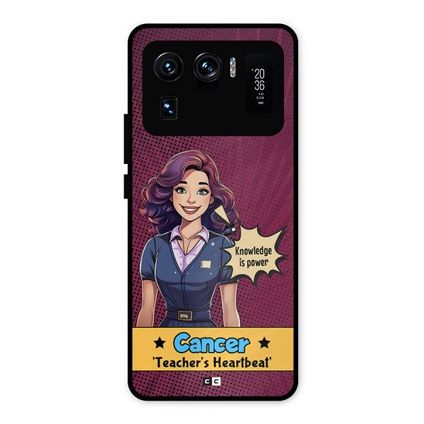 Cancer Heartbeat Metal Back Case for Mi 11 Ultra