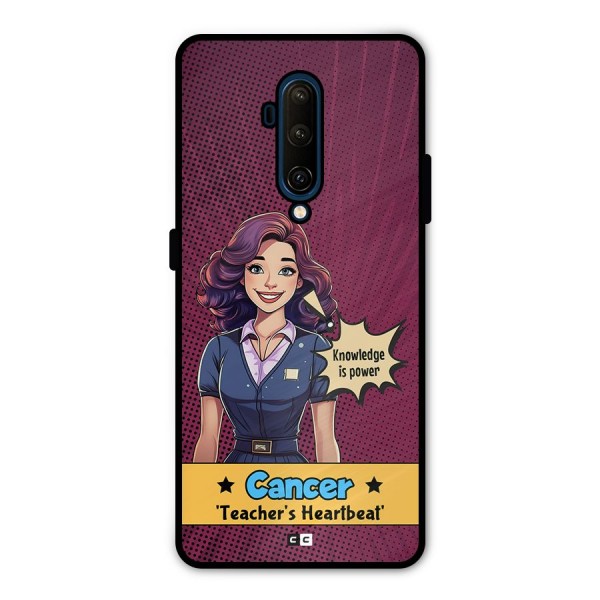 Cancer Heartbeat Metal Back Case for OnePlus 7T Pro