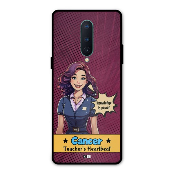 Cancer Heartbeat Metal Back Case for OnePlus 8