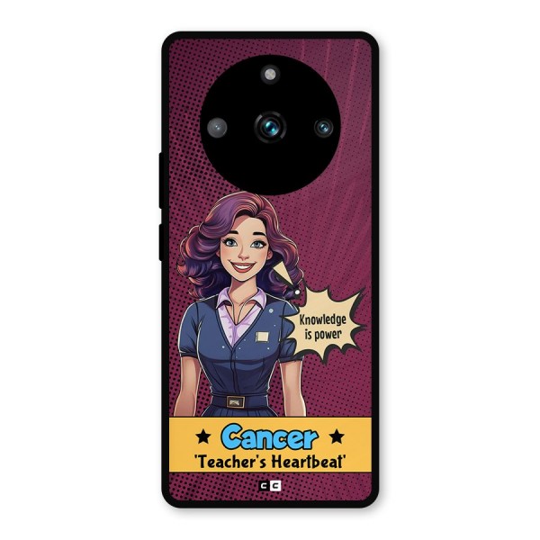 Cancer Heartbeat Metal Back Case for Realme 11 Pro