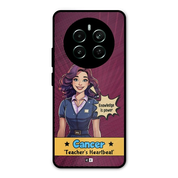 Cancer Heartbeat Metal Back Case for Realme 12 Pro Plus