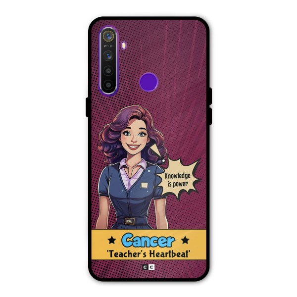 Cancer Heartbeat Metal Back Case for Realme 5i