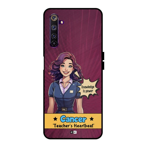 Cancer Heartbeat Metal Back Case for Realme 6 Pro