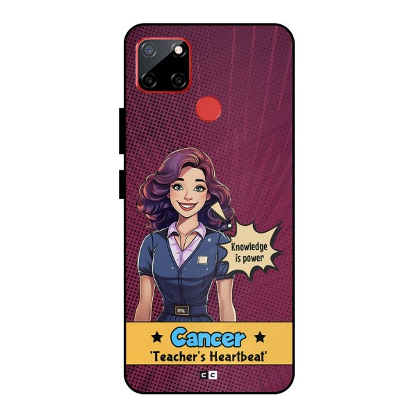 Cancer Heartbeat Metal Back Case for Realme C12