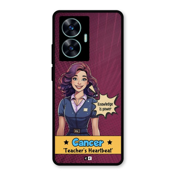 Cancer Heartbeat Metal Back Case for Realme C55