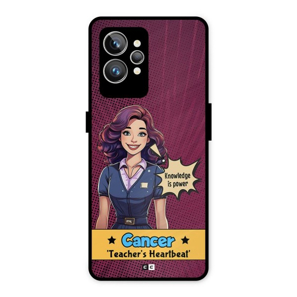 Cancer Heartbeat Metal Back Case for Realme GT2 Pro