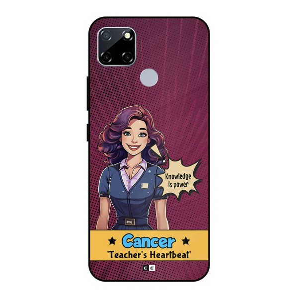 Cancer Heartbeat Metal Back Case for Realme Narzo 20