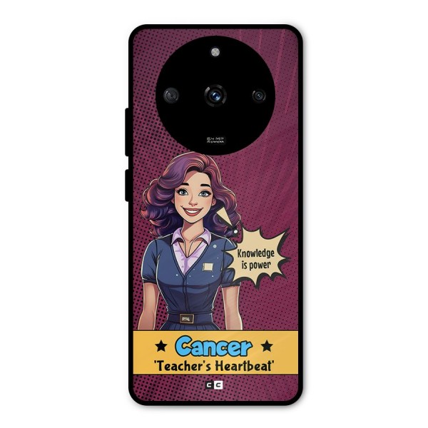 Cancer Heartbeat Metal Back Case for Realme Narzo 60 5G