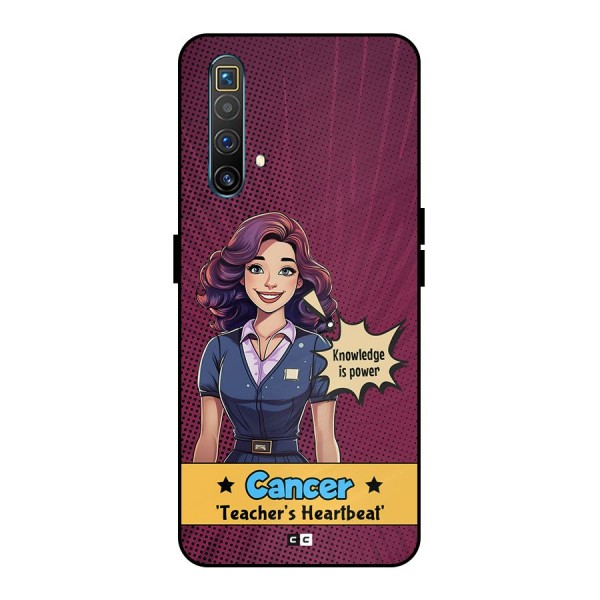 Cancer Heartbeat Metal Back Case for Realme X3 SuperZoom