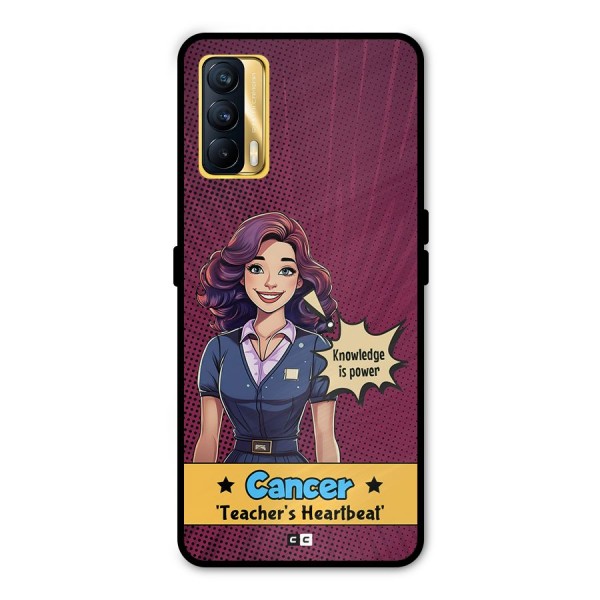 Cancer Heartbeat Metal Back Case for Realme X7