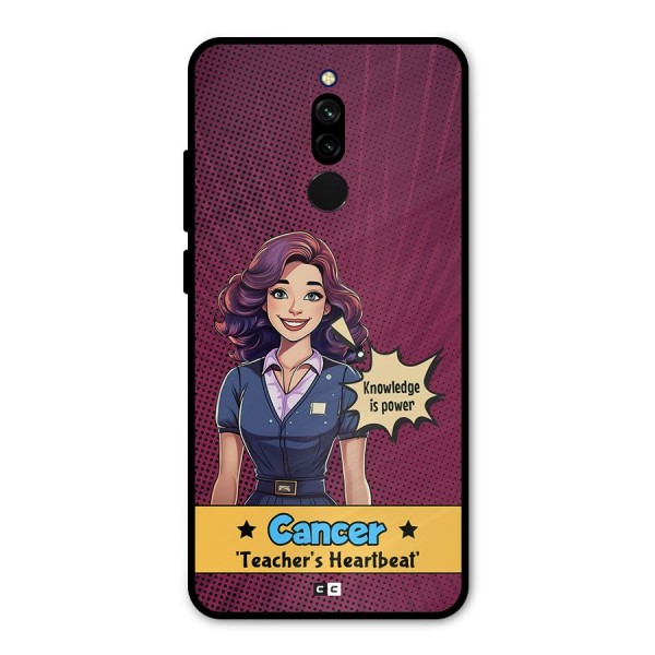 Cancer Heartbeat Metal Back Case for Redmi 8