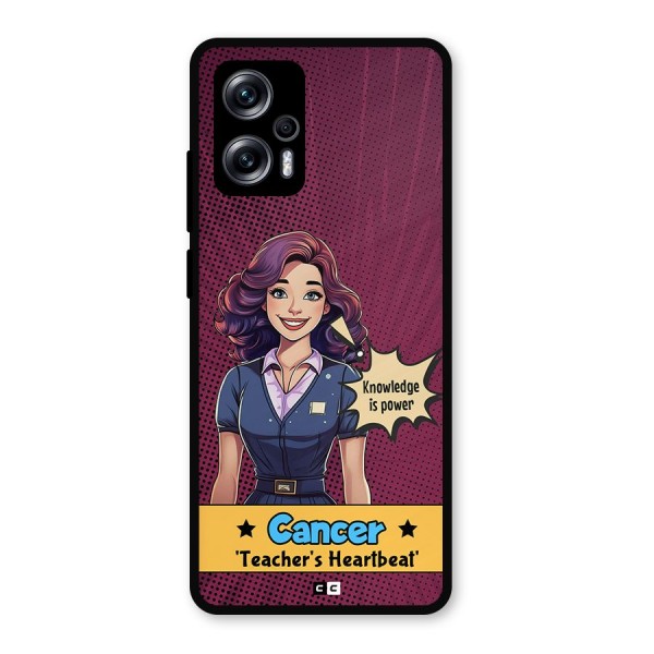 Cancer Heartbeat Metal Back Case for Redmi K50i