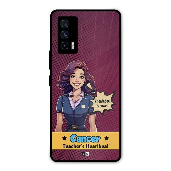 Cancer Heartbeat Metal Back Case for iQOO 7 5G