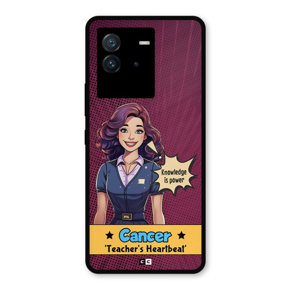 Cancer Heartbeat Metal Back Case for iQOO Neo 6 5G