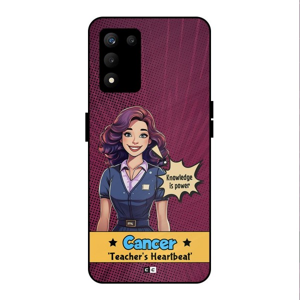 Cancer Heartbeat Metal Back Case for realme 9 5G SE