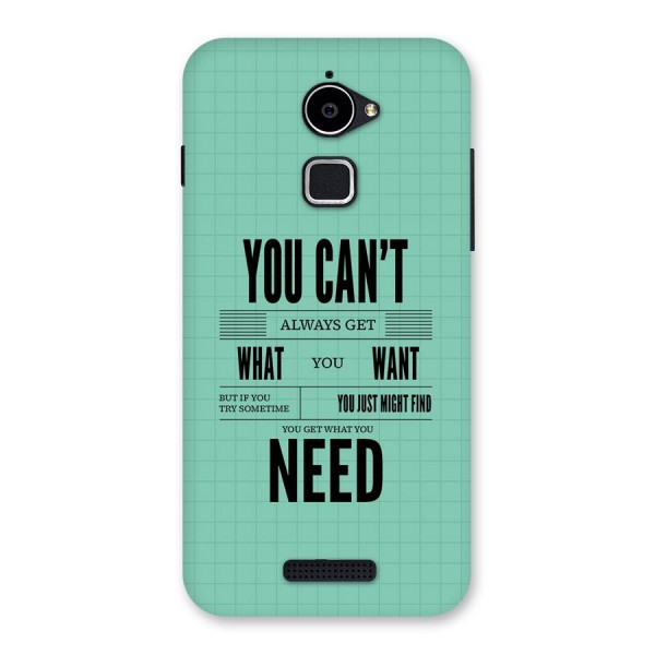 Cant Always Get Back Case for Coolpad Note 3 Lite