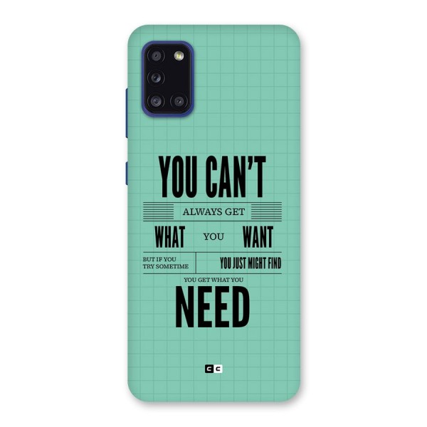 Cant Always Get Back Case for Galaxy A31