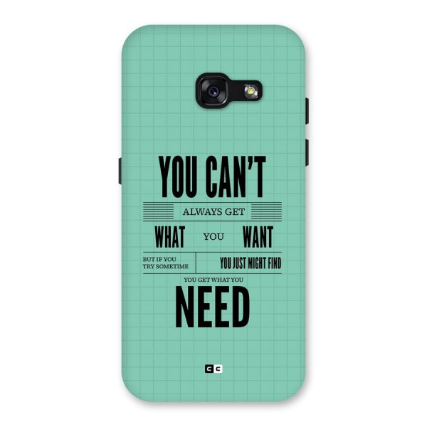 Cant Always Get Back Case for Galaxy A3 (2017)