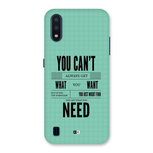 Cant Always Get Back Case for Galaxy M01